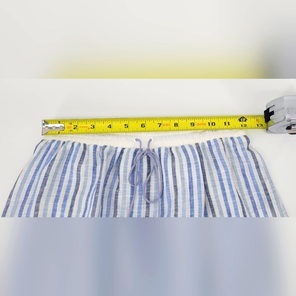 100% Linen Sita Murt Stripe Knee Length Skirt Size 38(4) NWT Retail $200 - Picture 10 of 10